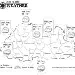 Bhutan Weather for June 15 2013