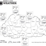 Bhutan Weather for August 17 2013