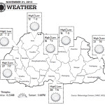 Bhutan Weather for November 21 2013